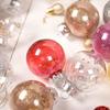 24pcs 6CM Christmas Tree Decoration Pendant Delicate Hanging Ornament Christmas Ball Set  Gift