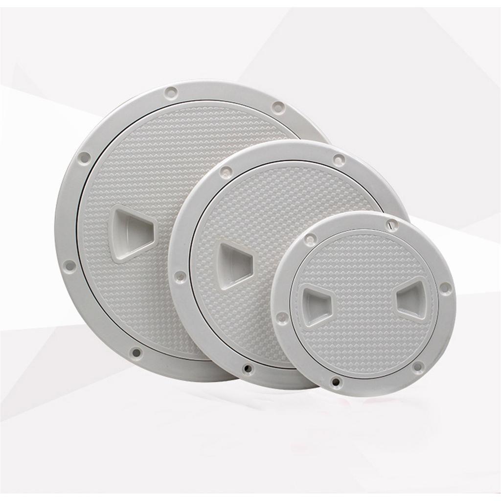 4/6/8-дюймовый черный/белый круглый нескользящий смотровой люк со съемной крышкой для морских лодок и яхт