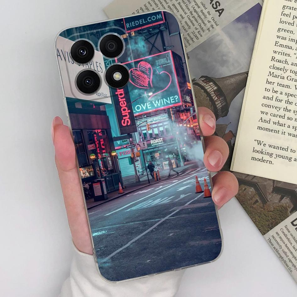 Чехол для Honor X8a X7a 9S 9X Pro 8A Pro 20S 30S 50 Pro Magic5 Pro, модный защитный прозрачный мягкий силиконовый чехол для чести, бампер