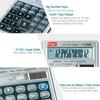 FLAIR FC-309 Desktop Calculator Grey Dual Power GT Keys Metal Cladding 99 Steps Check & Correct for Home Office Shop Use