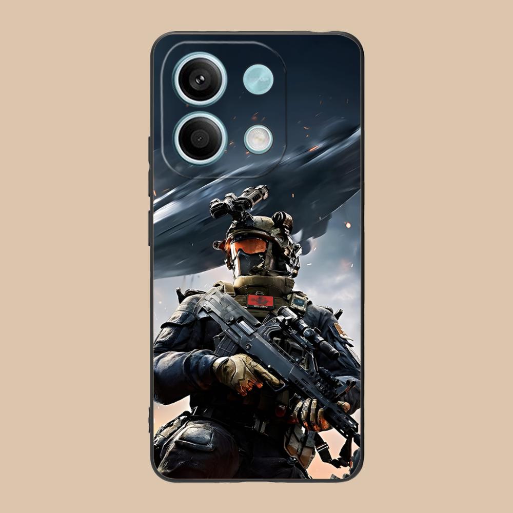 Игровой чехол Delta Force из матового ТПУ для мобильного телефона POCO F8 F7 F6 F5 F4 F3 F2 Pro GT C75 C71 C65 C61 C40 Pro Ultra, разноцветная крышка