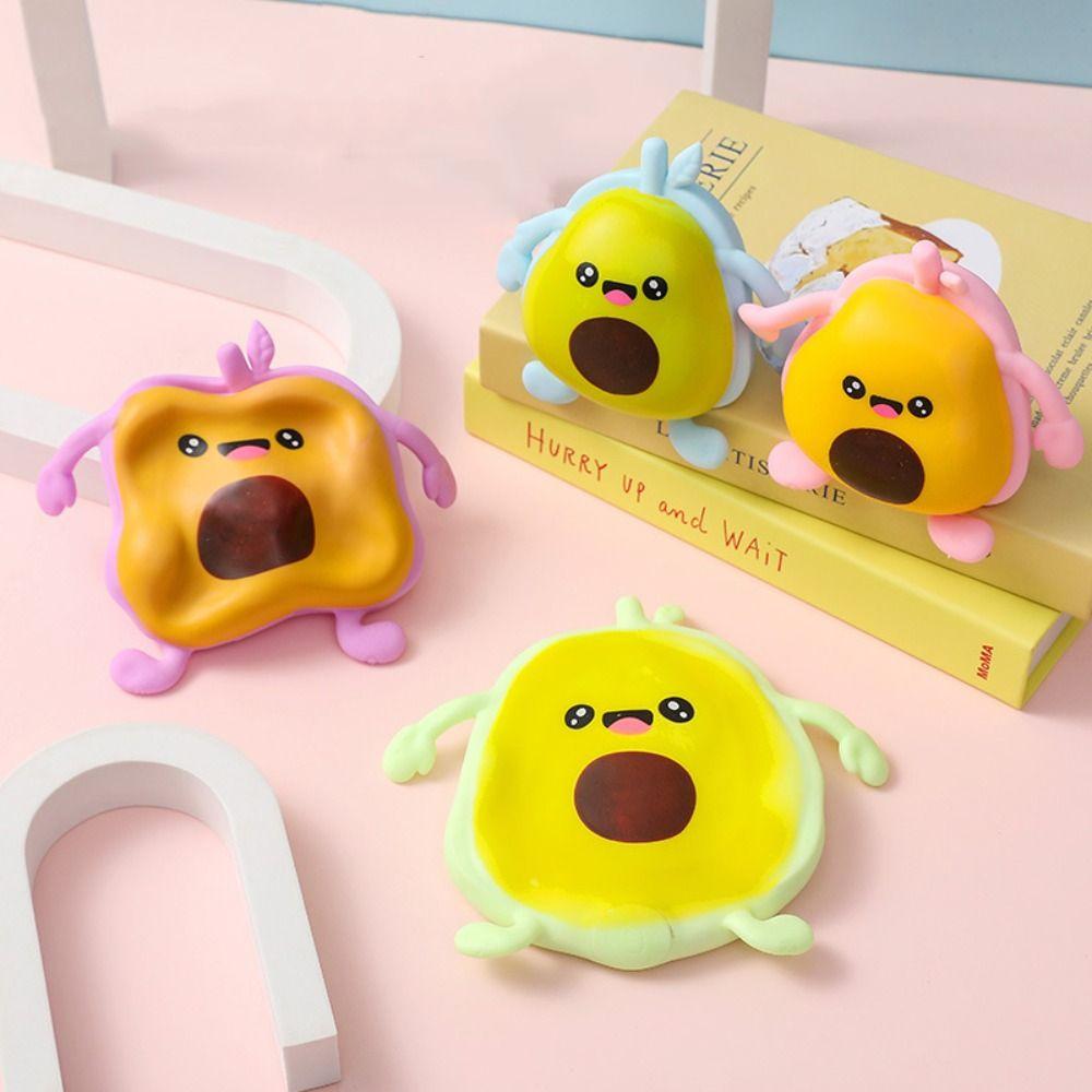 TPR Avocados Squeeze Toys Kneading Fruit Sensory Ball Birthday Kids Gift