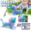 50 см Животное Дракон Плюшевая Кукла Синий Дракон Детская Игрушка Животное Кукла Для Детей Подарки На День Рождения Хэллоуин Куклы