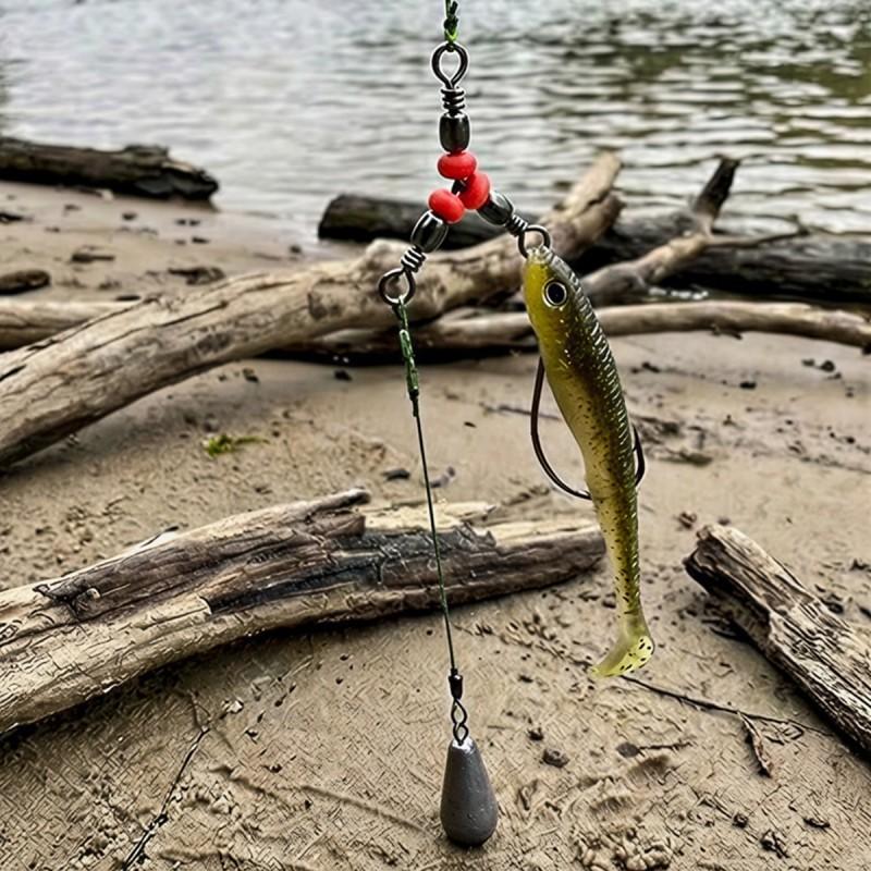 140-Piece Fishing Lure Accessory Kit With Swivels Connectors Sea Rock