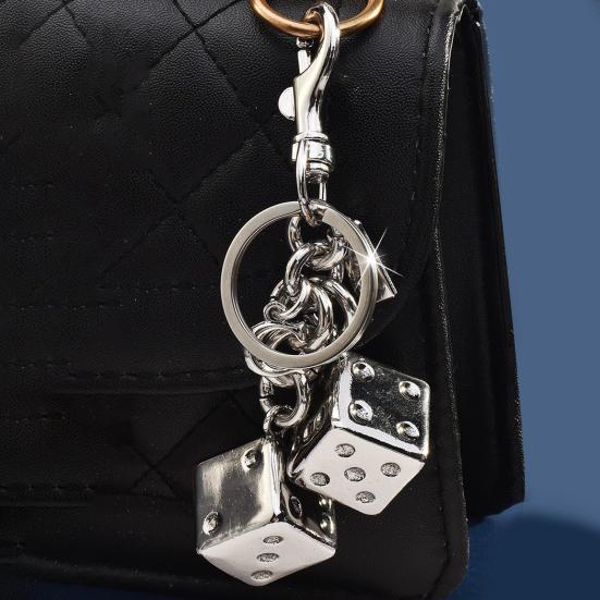 Золотой кубик брелок подвеска портативный талисман удачи многофункциональный брелок для сумки ключ