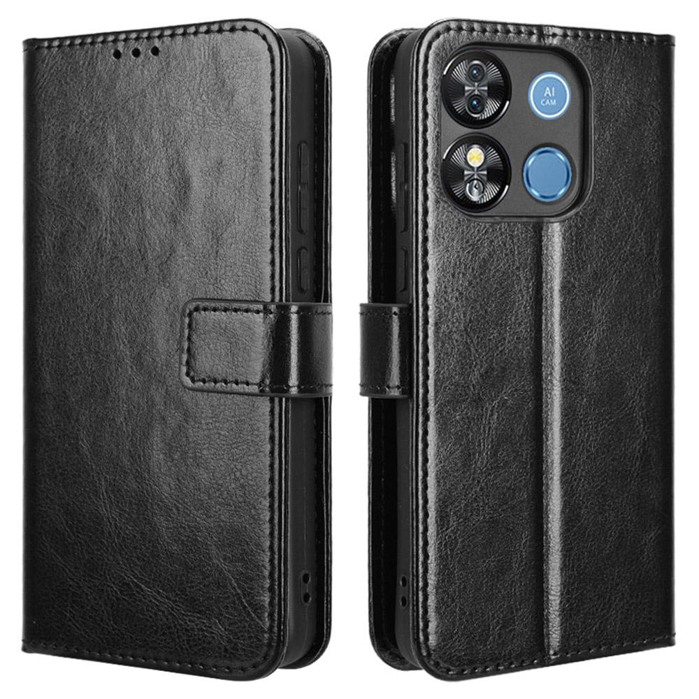 Для Oukitel C57 Pro/C57s Чехол Текстура Crazy Horse Искусственная кожа Чехол-кошелек для телефона