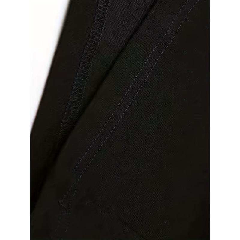 Европейские размеры Мужская футболка, Стиль Черно-белый, Принт Лев, Повседневная Универсальная, Удобная и Дышащая, Мужская Черная Футболка с Коротким Рукавом