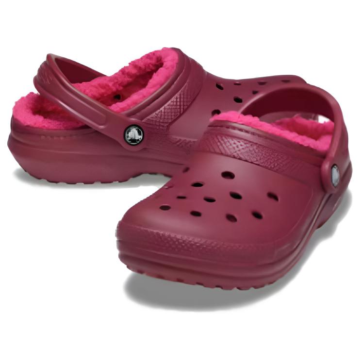 Crocs Теплые Легкие Удобные С Круглым Носком Слипоны Сабо Женские сабо Свекла 203591-6XH
