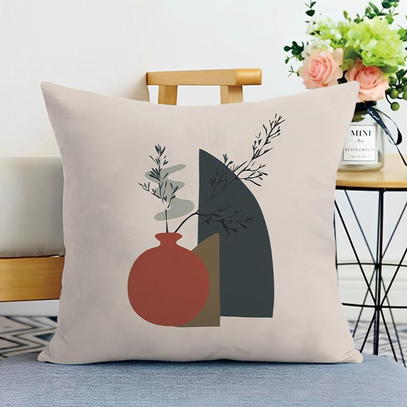 Декоративная наволочка Morandi Color Matching Print для спальни, гостиной, квадратная подушка, наволочка