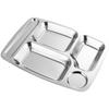 Tianzhi 304 Stainless Steel Divided Meal Tray