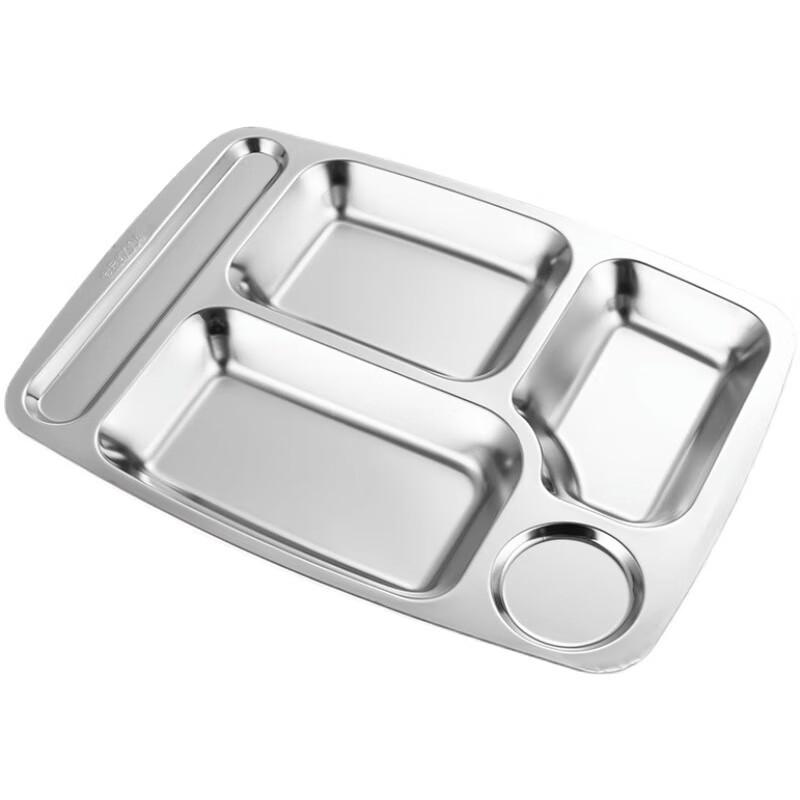 Tianzhi 304 Stainless Steel Divided Meal Tray
