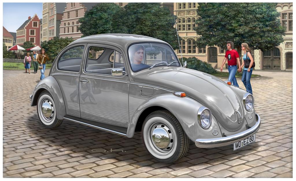 Немецкий Revell VW Beetle 1500 07083 Пластиковая модель 1/24