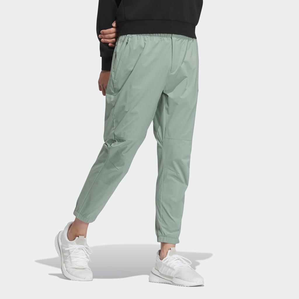 adidas Легкие тканые брюки Tech, однотонные, эластичный пояс, зауженные спортивные брюки, мужские брюки, серебристо-серые, зеленые IA8134