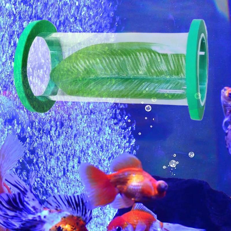 Пещера для петушка Среда обитания петушка С плавающим листом Акриловый туннель для маленьких рыб, креветок, гуппи Обогащение Прятки Упражнения Отдых