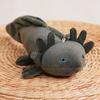 23cm Keychain Cute Axolotl Stuffed Plush Toy Real Life Simulation Ambystoma Mexicanum Dinosaur Pendent