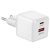 Компактное быстрое зарядное устройство Ice Cube PD20W+QC3.0 с разъемами A+C, стандартами UK/EU/US и совместимостью с TYPE-C