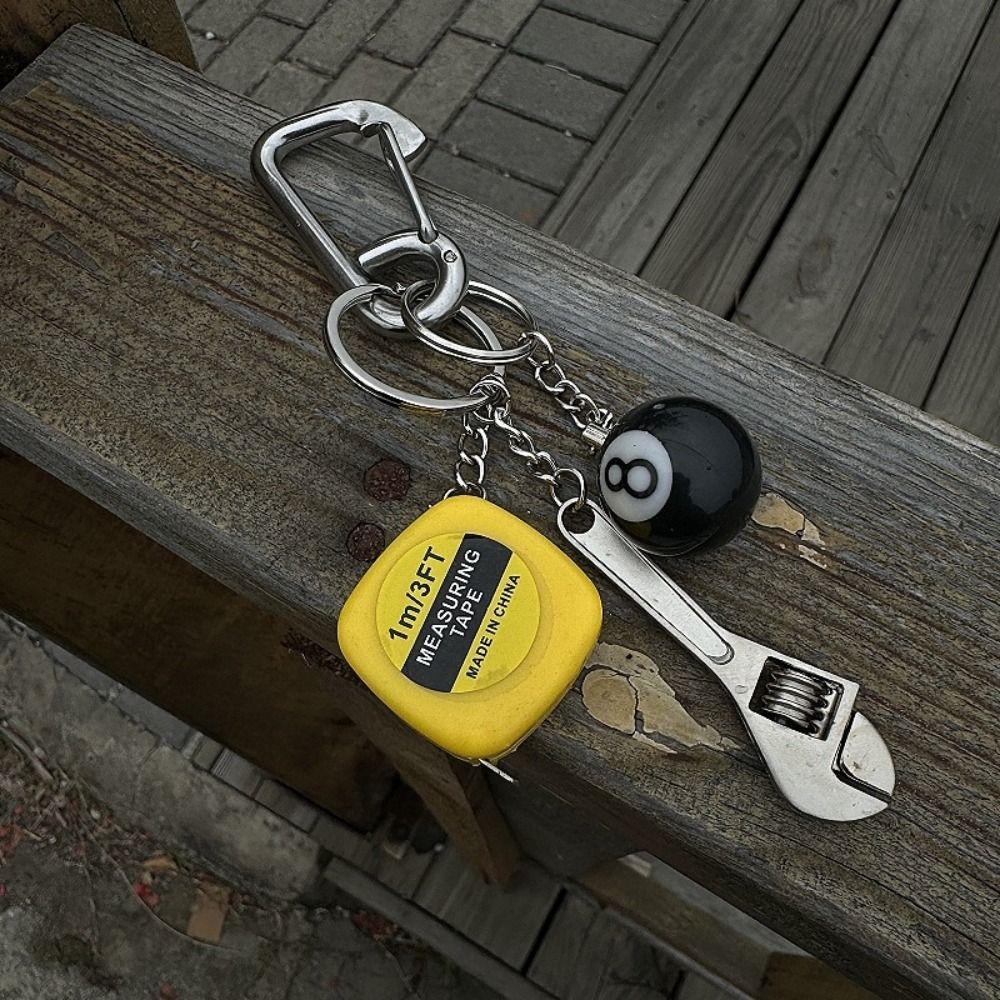 Unique Tape Measure Keychain Versatile Waist Bag Hanging Accessories Retro Wrench Keychain Gift