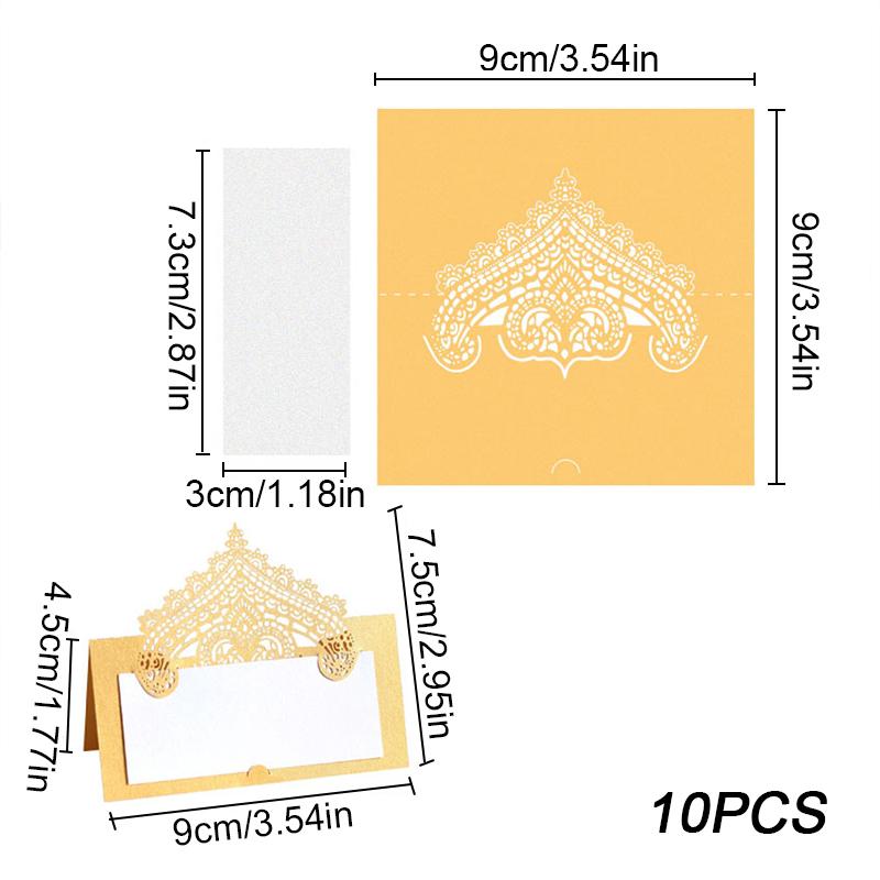 10 шт. Карточка для стола, свадебная стереоскопическая декоративная, многоцветная, сделай сам, карточка для сиденья, день рождения, ажурный узор, аксессуары для вечеринки