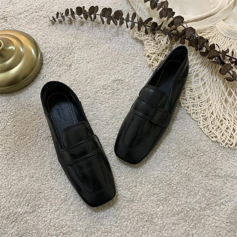 Минималистичные туфли на плоской подошве для женщин, ранняя весна, новые сезонные женские туфли-лодочки для комфорта, туфли на одной ноге, женские мокасины