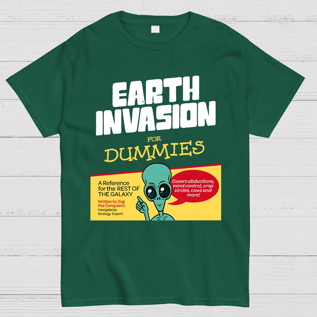 Earth Invasion for Dummies Cotton Summer Casual Cool Loose T-Shirt