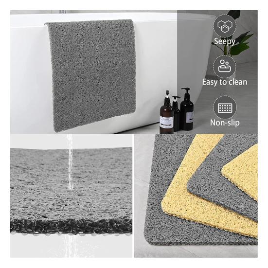 Нескользящий коврик для ванны Быстросохнущий коврик для мытья ног Супер впитывающий материал, приятный для кожи Износостойкий коврик для душа в ванной комнате Аксессуары