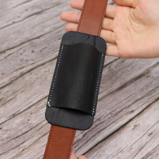 Кожаные ножны для ножей, мужские EDC-органайзеры, ретро-поясные держатели для ножей, карманные складные ножи, кобура для ножей, горизонтальные ножны для искателей приключений, пояс