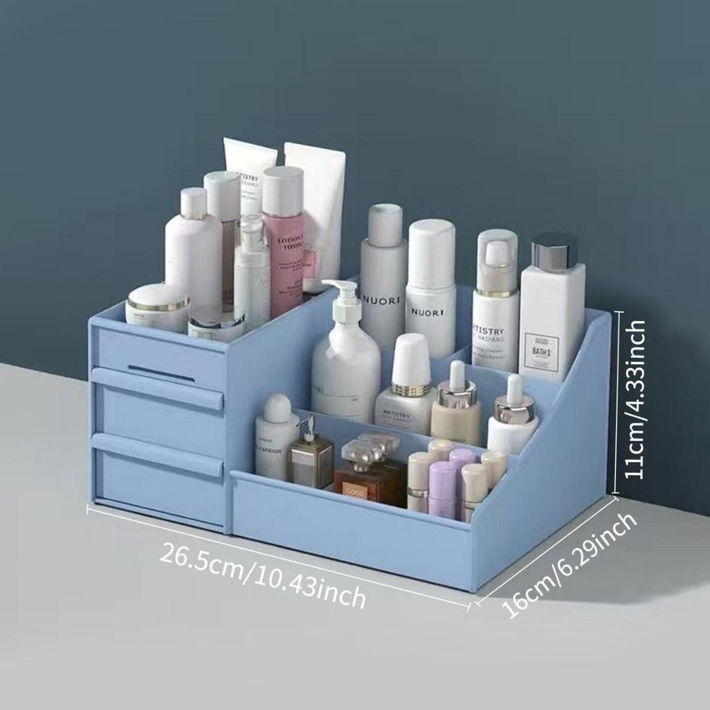 Cosmetic Organizer: Large Desktop Drawer for Makeup & Lipstick, Perfect for Dorms