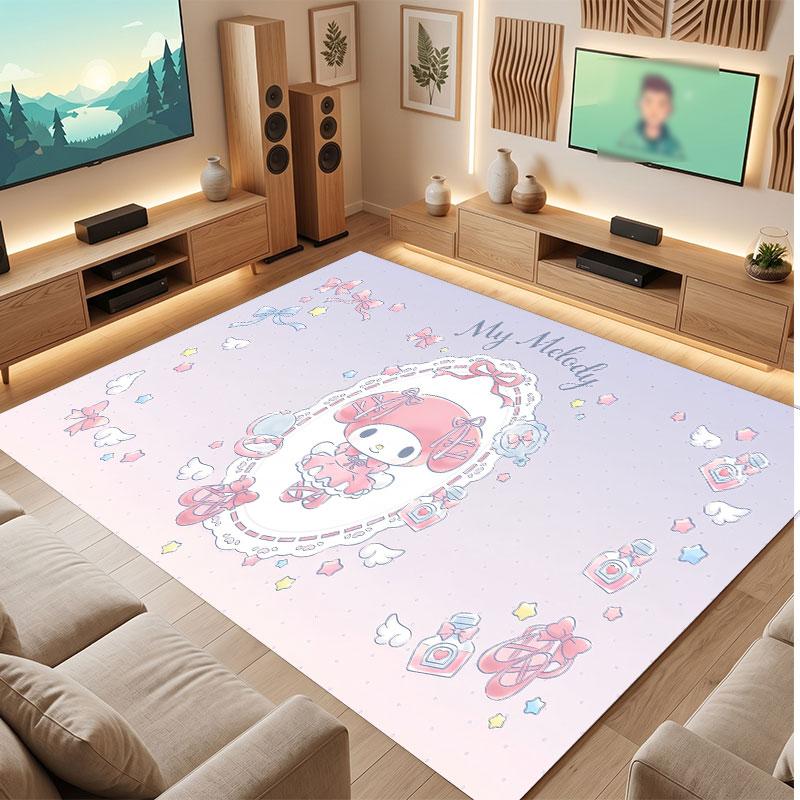 My Melody Rug Soft Thick Non Slip Floor Carpet for Bedroom Living Room Home Decor