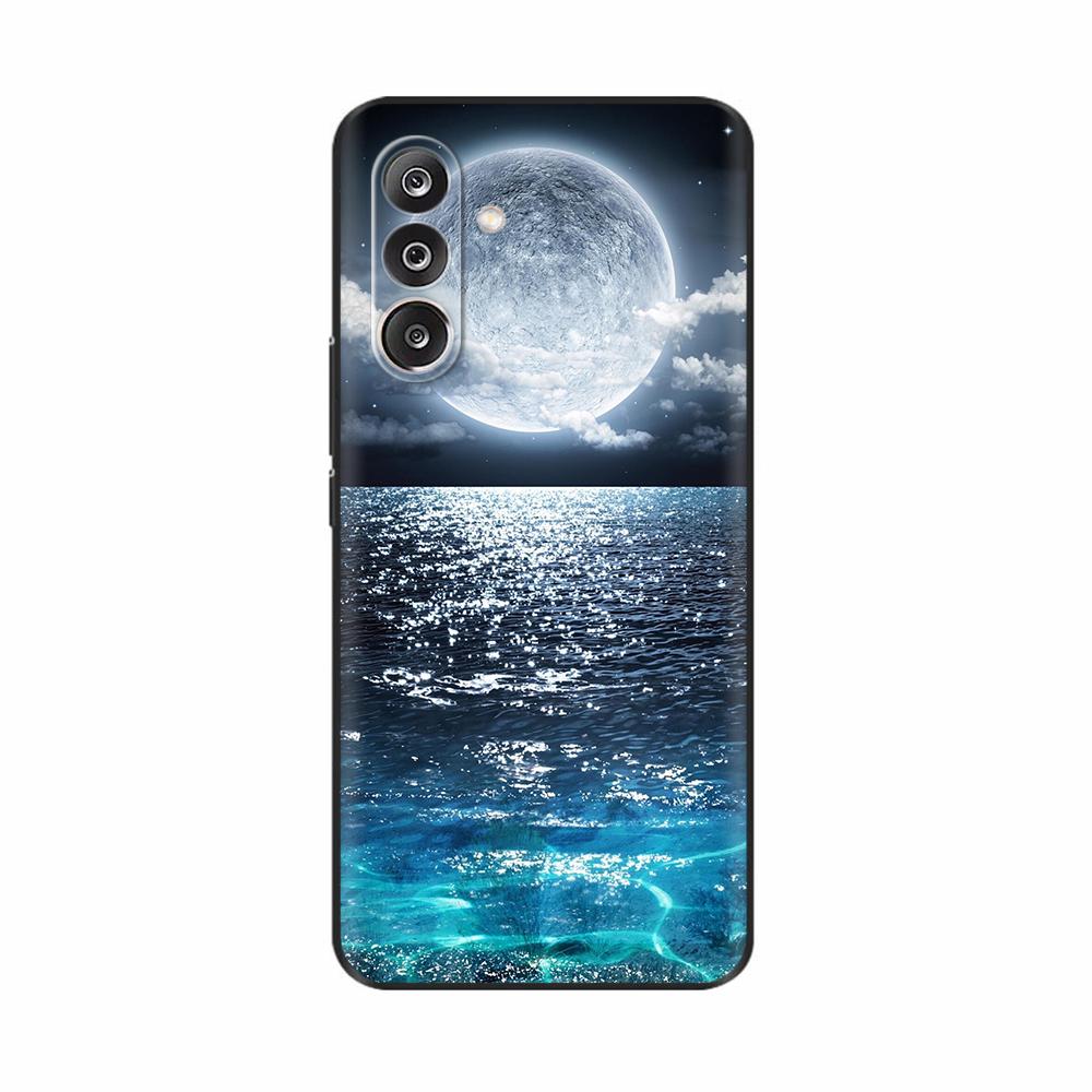 Чехол для Samsung M36 5G M366B Милые Цветы Кот Расписной Ударопрочный Силиконовый Задний Чехол Для Телефонов Samsung Galaxy M36 M35 M34