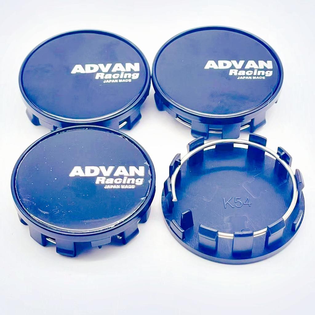 4pcs/Set High Quality 54mm ADVAN Racing Car Wheel Center Hub Rim Cap Styling Cover For ADVAN Emblem Badge Stickers Accessories