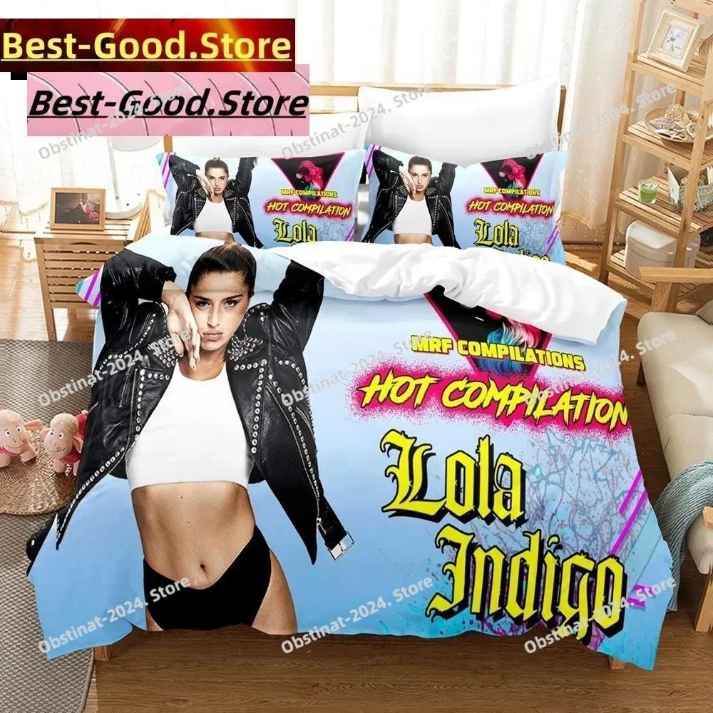3D Singer L-Lola Модный Комплект Постельного Белья Индиго Односпальный Одеяло Пододеяльник Наволочка 3 Предмета Комплекты Детский Взрослый Размер