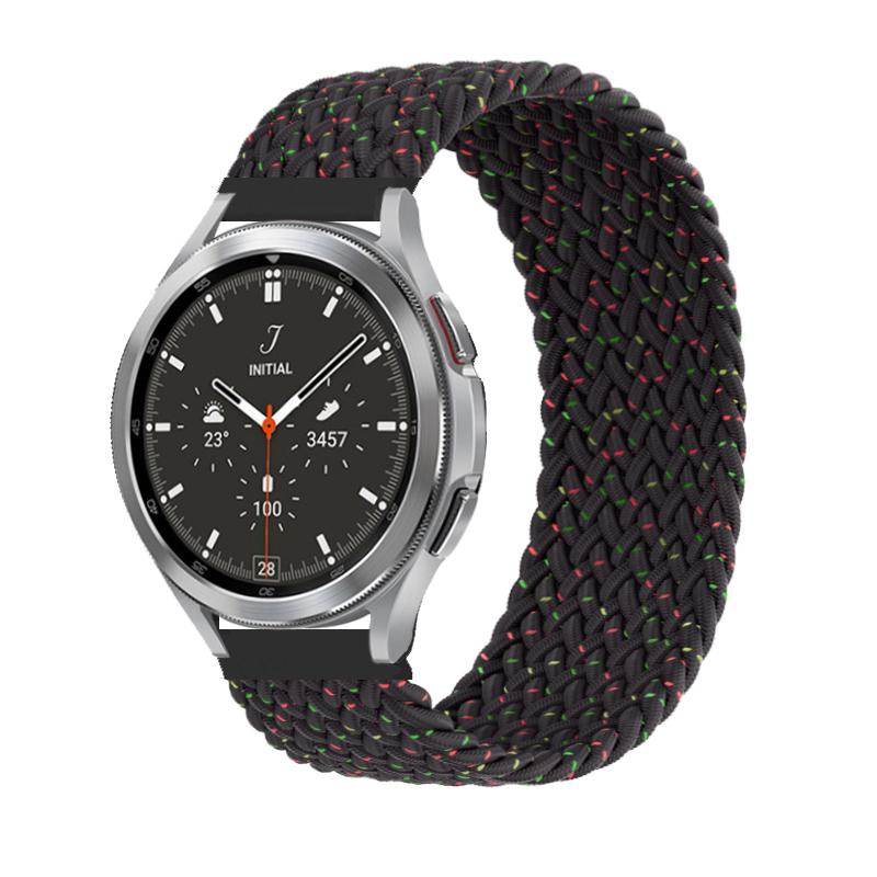 20 мм 22 мм ремешок для Samsung Galaxy watch 6 7 4 5 pro active 2 Gear S3 плетеный браслет solo loop ремешок Huawei watch GT 2 3