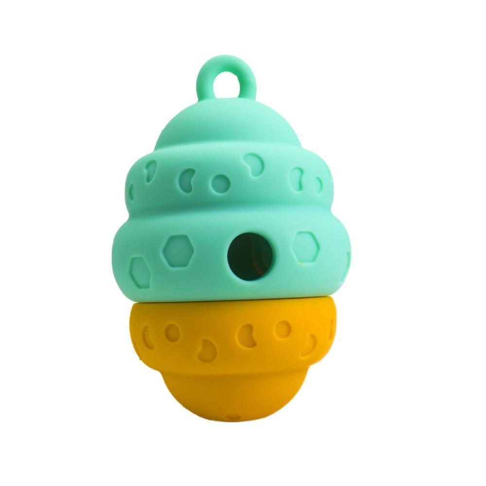 Bite Resistant Feeding Dog Toy Leak Proof Pet Slow Food Bowl Cartoon Pinecone Shape Dog Toy Home