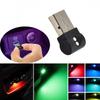 1x Мини USB RGB LED Свет в салон автомобиля с сенсорной кнопкой, неоновая атмосфера, лампа для освещения салона, подходит для любого устройства с USB-портом, для автомобиля, компьютера