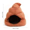 Full Headgear Funny Poop Hat Warm Cap Novelty Hat Crazy Plush Poop Hat  Cosplay
