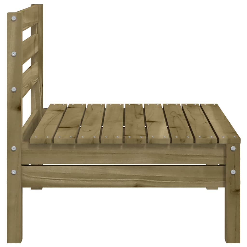 Garden Sofa without Armrests Pressure Treated Pine Wood