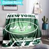 Custom Name Blanket New York Football Logo Blanket Bedding Blanket for Travel, Camping, Living Rooms, Offices, Sofas, Fan Christmas gift