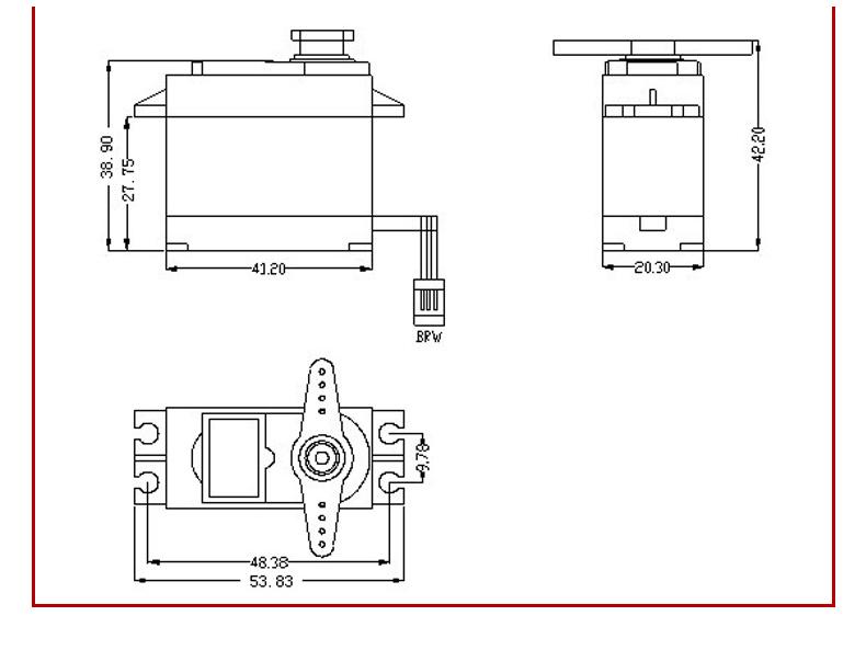55 г водонепроницаемый цифровой медный металлический сервопривод для интеллектуального робота и игрушечного сервопривода