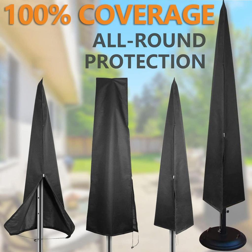 Garden Umbrella dust Cover outside Patio Dustproof Protector for Furniture Deck Apartment Balcony winter protective supplies