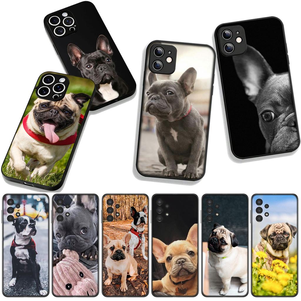 Для Motorola Moto G04 G13 G14 G22 G23 G20 G32 G34 G35 G64 G82 G84 G53 G60 G72 E14 E15 E13 Чехол для телефона Домашнее животное Франция Собака Бульдог
