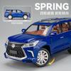 pzdf1 1:24 Lexus LX570 Off Road SUV Alloy Metal Diecast Model Car Simulation Children Collectibles Hobby Ornaments Toy Holiday Present