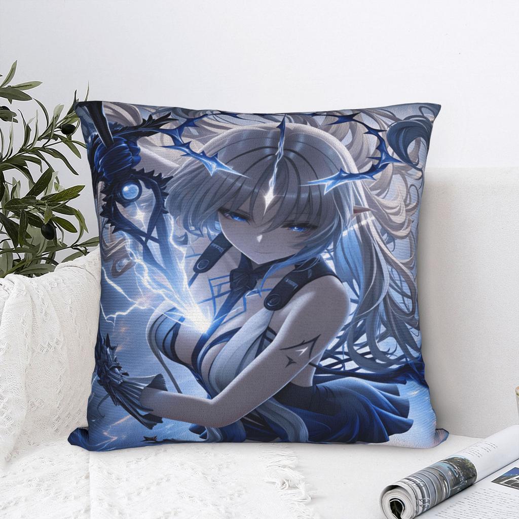 Pillow Case Wuthering Waves Game Soft Pillow Cover For Living Room Bed Chair Vintage Pillowcases