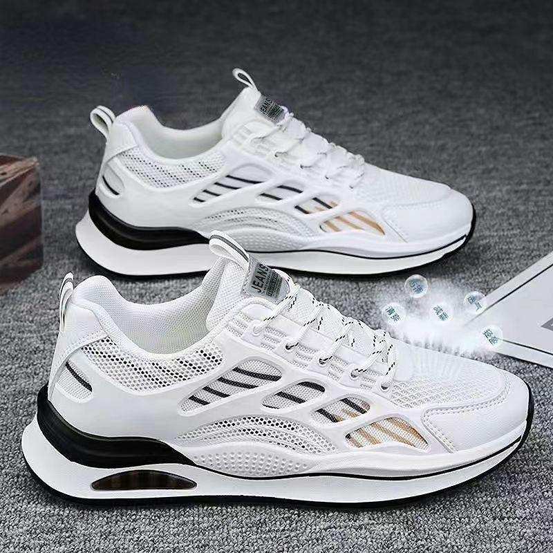 Breathable Mesh Sports Shoes Men's Korean Version Versatile White Shoes Mesh Shoes Running Casual Shoes