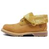 Roll Top Casual Two-Wear Work Ankle Outdoor Boots Women Boots Wheat A28AT