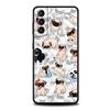 Милый телефонный чехол с собакой мопсом для Samsung Galaxy S24 S23 S22 S20 S21 FE Ultra S24 S23 S10 S10E S9 S8 Plus 5G Чехол для телефона Fundas Capas