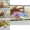Adorable Fluffy Cotton Doll Keychain Plush Toy Cute Cartoon Animal Figure