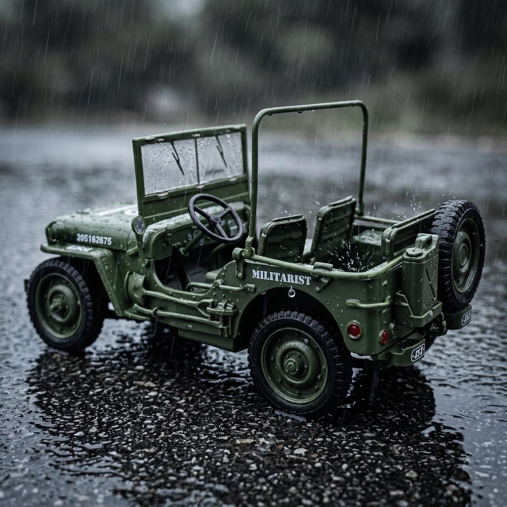 1:18 Виллис МБ Армия США Вторая Мировая Война Военный Джип 4WD Военный Внедорожный Командный Транспорт Модель Машины из Сплава и Симуляции Металлические Литые Модели Подарок