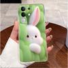 Чехол для телефона Vivo Y29 4G T4X iQOO Z10X 5G Чехол Роскошный Милый Кот Любовь Кролик Мультяшный Прозрачный Мягкий Силикон Задняя Крышка Fundas Оболочка