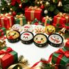Snowman Shape Steamed Bun Squishy Toy Christmas Reduce Pressure Toy  New Year Gift