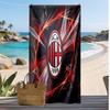 Пляжное полотенце с принтом AC Milan, быстросохнущее, мягкое, портативное, большое, прямоугольное, пляжное покрывало для путешествий, бассейна